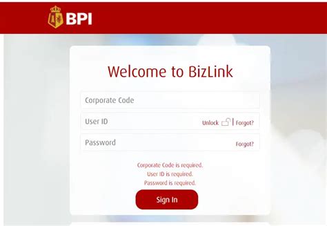 bpi bizlink log in.